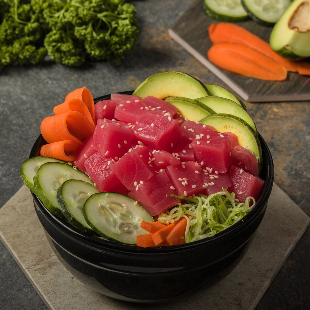 Red's Favorite Spicy Tuna Poke Bowls. - Half Baked Harvest