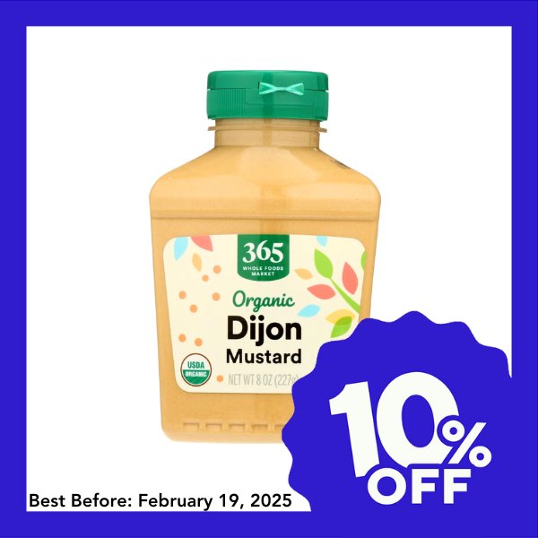 365 Organic Dijon Mustard (227g) - Organics.ph