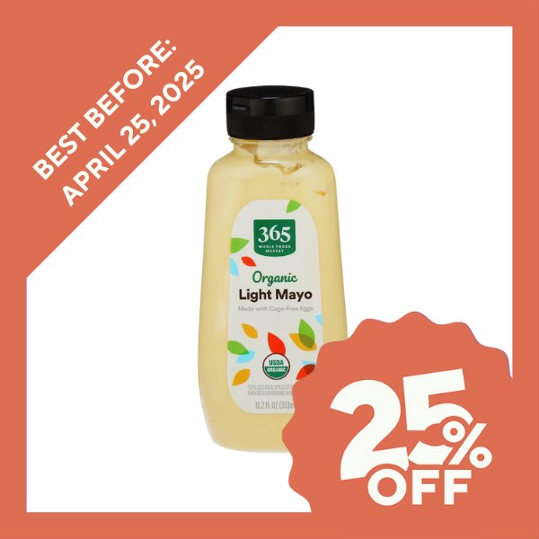 365 Organic Light Mayo (331ml) - Organics.ph