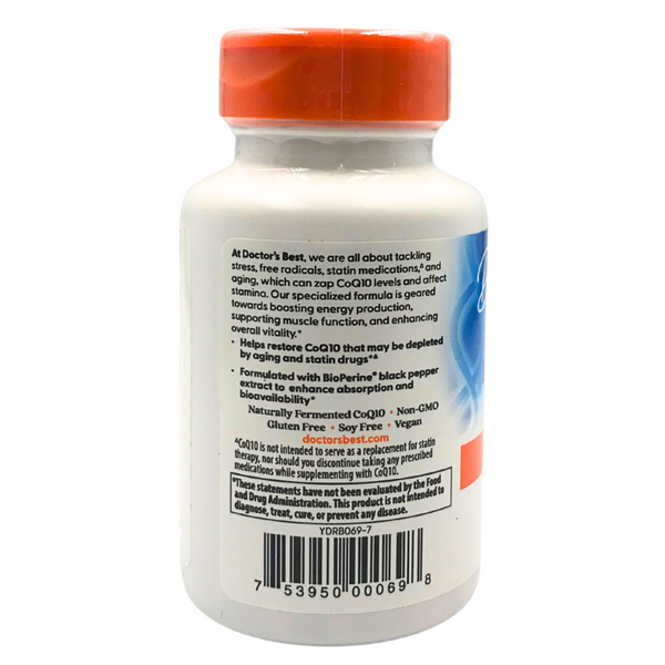 Doctor's Best High Absorption CoQ10 with BioPerine 100mg (60 Caps)