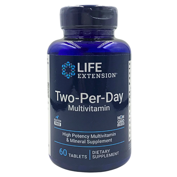 Life Extension Multivitamin Two-Per-Day Tablets (60 tablets or capsules)