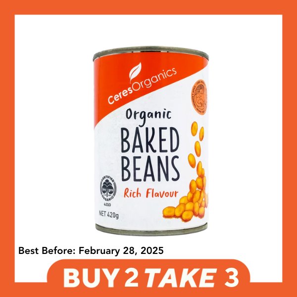 [B2T3] Ceres Organics Baked Beans (420g) - Organics.ph