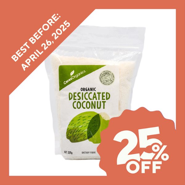 Ceres Organics Desiccated Coconut (225g) - Organics.ph