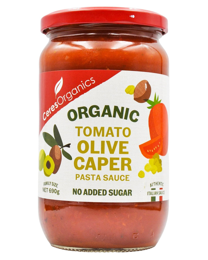 Ceres Organics Pasta Sauce - Tomato Olive Caper (690g) - Slightly Damaged - Organics.ph