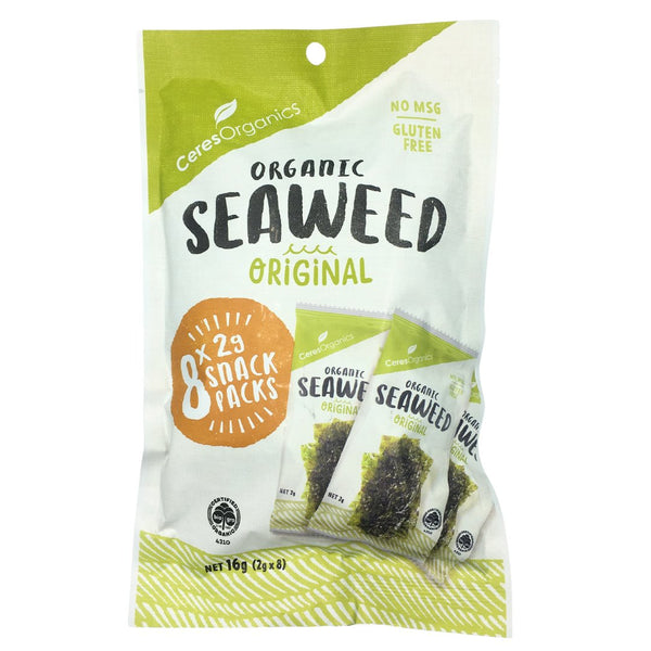 Ceres Organics Seaweed Snack Pack - Original (8 x 2g packs) - Organics.ph