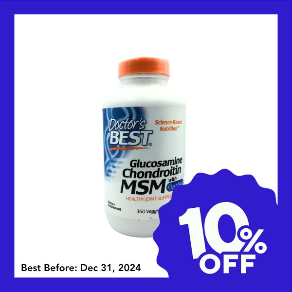 Doctor's Best Glucosamine Chondroitin MSM (360 caps) - Organics.ph