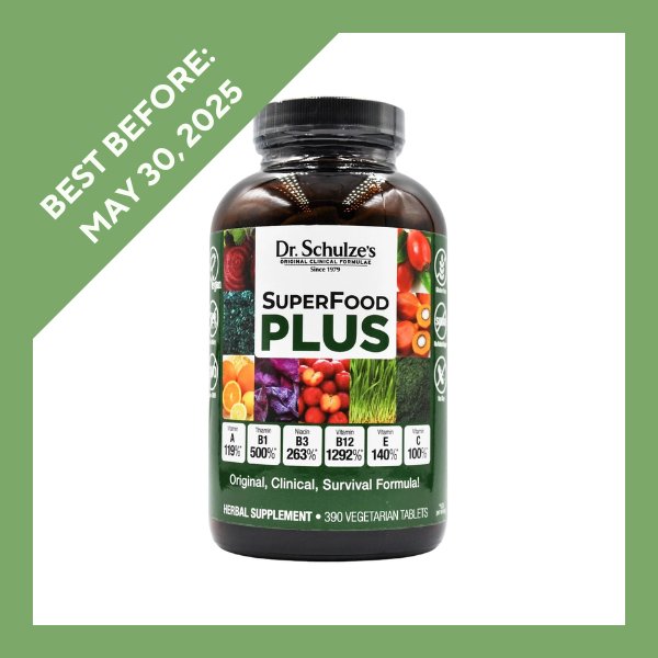 Dr. Schulze's Organic SuperFood Plus Vitamin & Mineral Herbal Concentrate (390 tablets) - Organics.ph