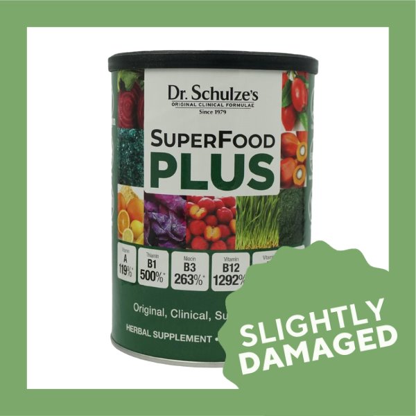 Dr. Schulze's Organic SuperFood Plus Vitamin & Mineral Herbal Concentrate (396grams) - Slightly Damaged - Organics.ph