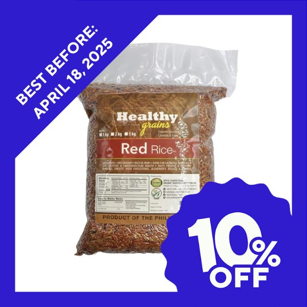 Healthy Grains Organic Red Rice - Organics.ph