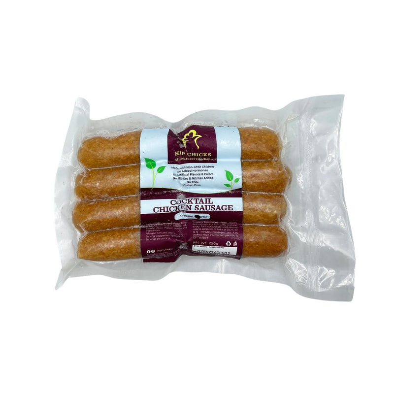 Hip Chicks Cocktail Chicken Sausage - Spicy (250g) - Organics.ph