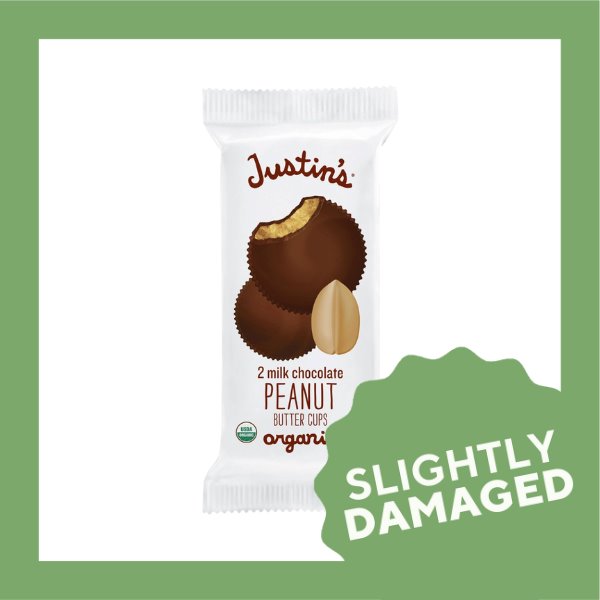 Justin's Organic Milk Chocolate Peanut Butter Cups (40g) - Slightly Damaged - Organics.ph