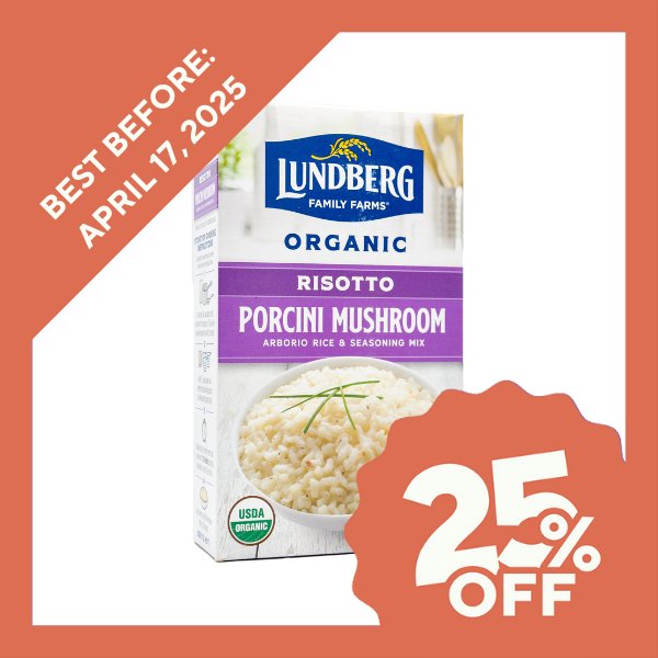 Lundberg Family Farms Italian Organic Risotto - Porcini Mushroom (167g) - Organics.ph