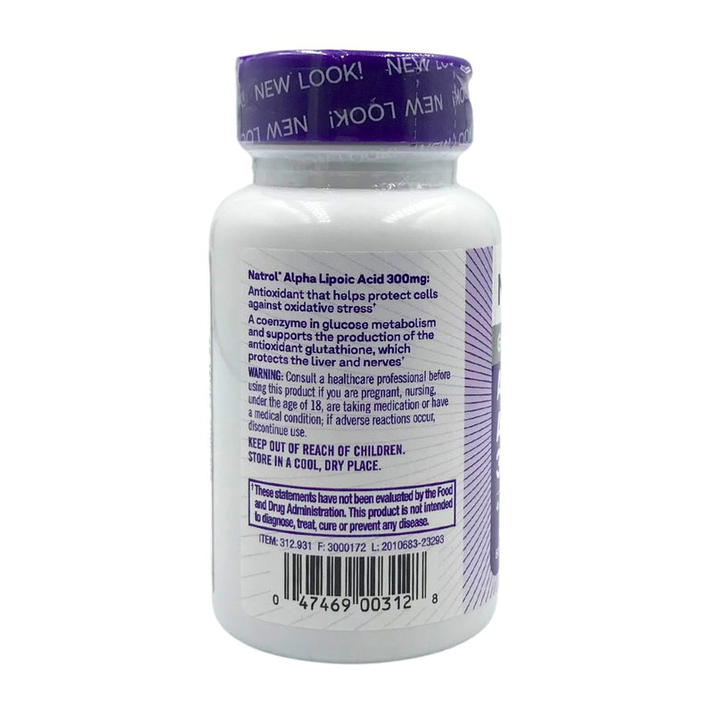 Natrol Alpha Lipoic Acid 300mg (50 caps) - Organics.ph