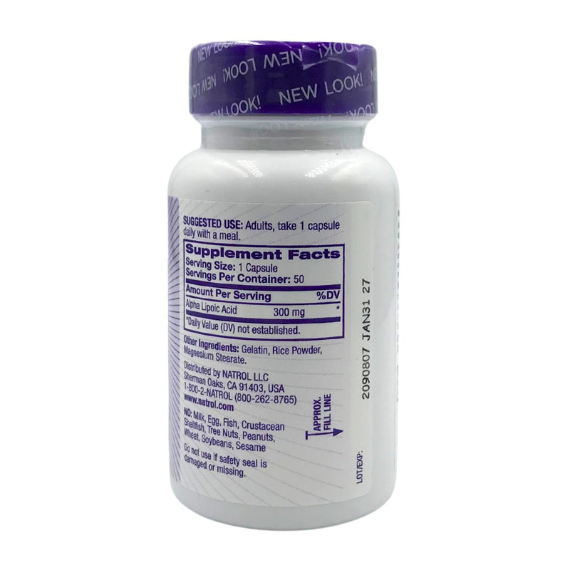 Natrol Alpha Lipoic Acid 300mg (50 caps) - Organics.ph