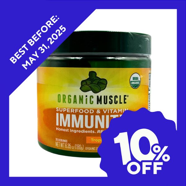 Organic Muscle Immunity Shield Powder - Tropical Orange (180g) - Organics.ph