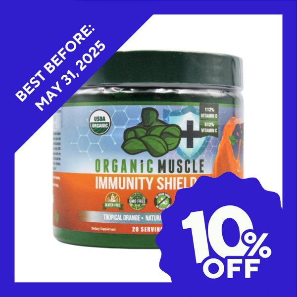 Organic Muscle Immunity Shield Powder - Tropical Orange (180g) - Organics.ph