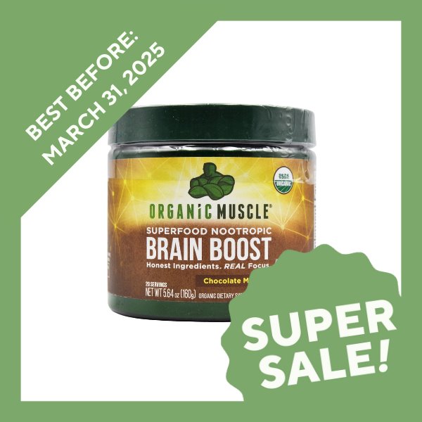 Organic Muscle Superfood Nootropic Brain Boost Powder - Chocolate Mocha (160g) - Organics.ph