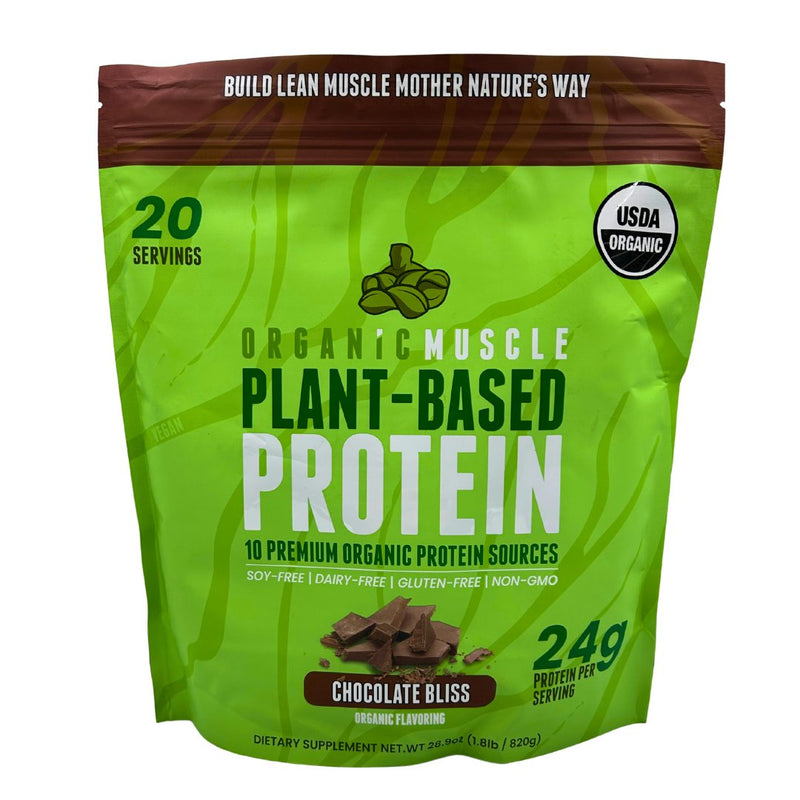 Organic Muscle Vegan Protein Powder - Dark Chocolate (820g) - Organics.ph