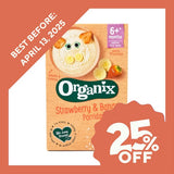 Organix Baby Food 6+ months - Strawberry & Banana Porridge (120g) - Organics.ph