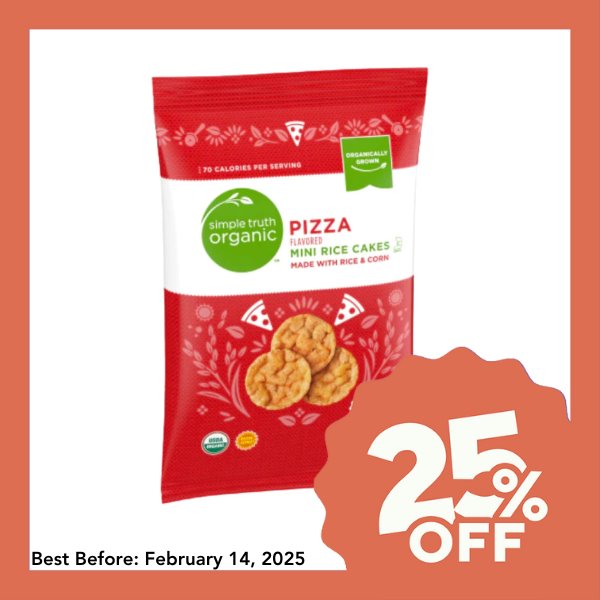 Simple Truth Organic Mini Rice Cakes - Pizza (85g) - Organics.ph