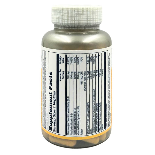 Solaray Vitamin B Complex 100 (100 veg caps) - Organics.ph