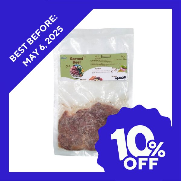 Sourced Corned Beef - Ready to Cook (125g) - Organics.ph