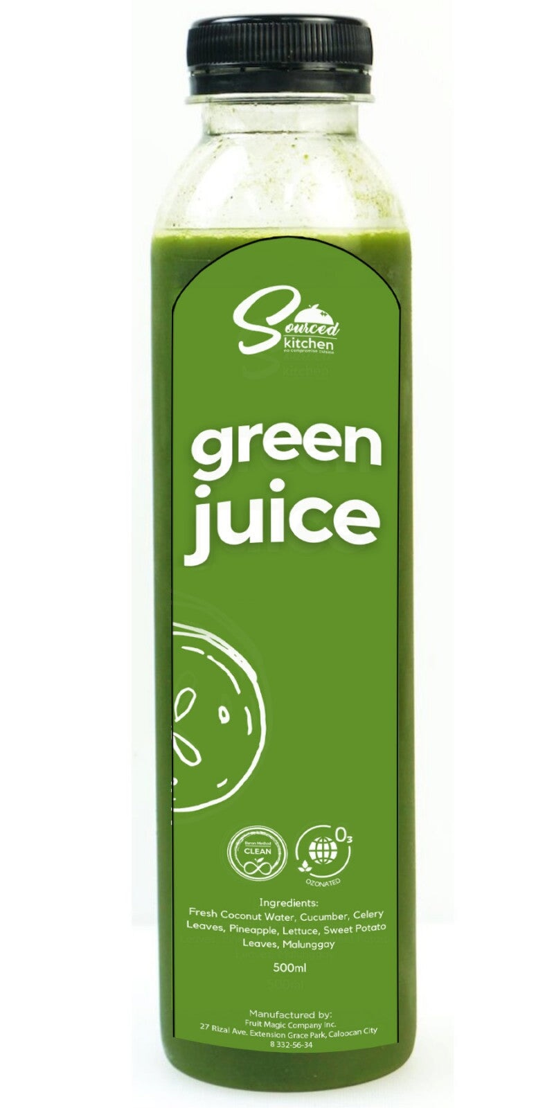 Sourced Kitchen Evening Green Juice (500ml) - Pre Order 1 wk delivery - Organics.ph