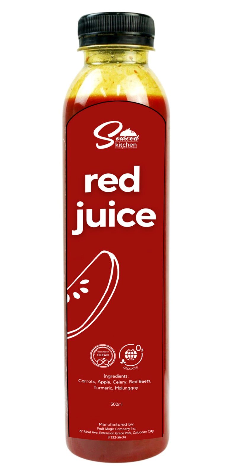 Sourced Kitchen Morning Red Juice - Regular (300ml) - Organics.ph