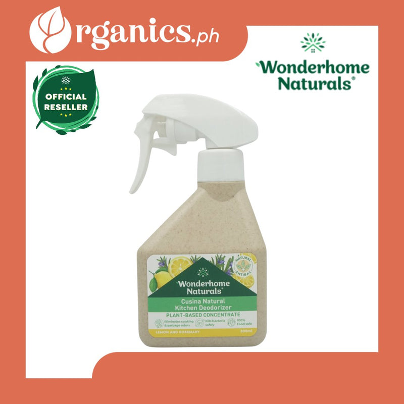 Wonderhome Naturals Cusina Kitchen Deodorizer - Lemon & Rosemary (300ml) - Organics.ph