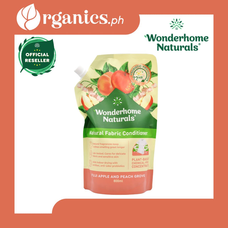 Wonderhome Naturals Fabric Conditioner - Fuji Apple and Peach Grove (800ml) - Organics.ph