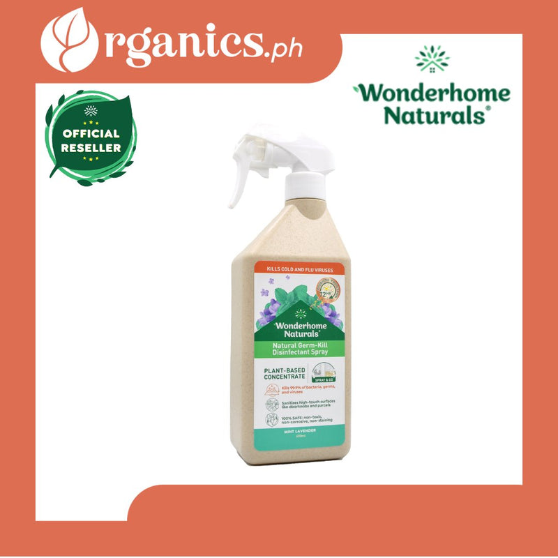 Wonderhome Naturals Germ Kill Disinfectant Spray - Mint Lavender (650ml) - Organics.ph