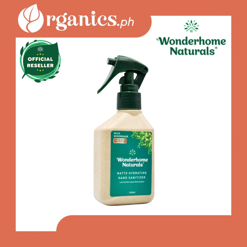Wonderhome Naturals Natto Hydrating Hand Sanitizer - Wild Woodsage (165ml) - Organics.ph