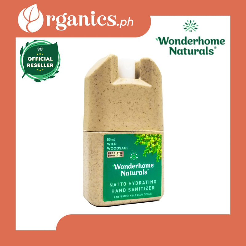 Wonderhome Naturals Natto Hydrating Hand Sanitizer - Wild Woodsage (50ml) - Organics.ph