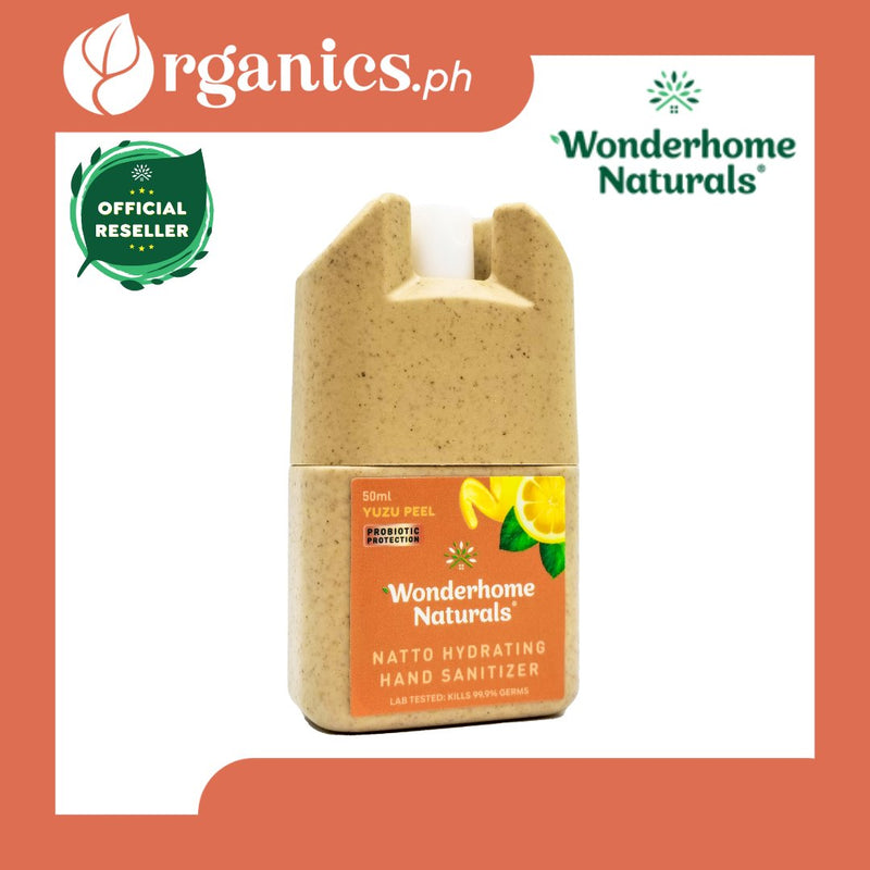 Wonderhome Naturals Natto Hydrating Hand Sanitizer - Yuzu Peel (50ml) - Organics.ph