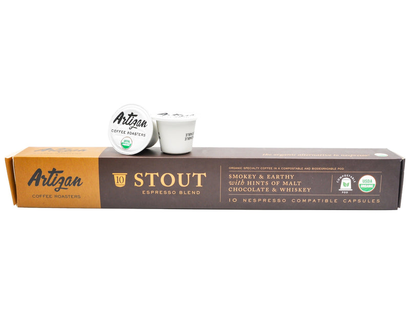 Artizan Organic Nespresso Coffee Pods - Stout Espresso Blend (10 pods) - Organics.ph