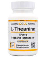 California Gold Nutrition L-Theanine 100mg (60 caps) - Organics.ph