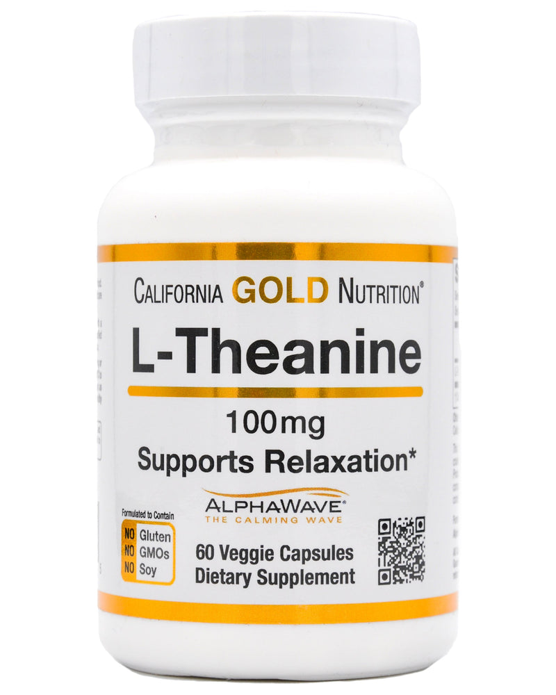 California Gold Nutrition L-Theanine 100mg (60 caps) - Organics.ph