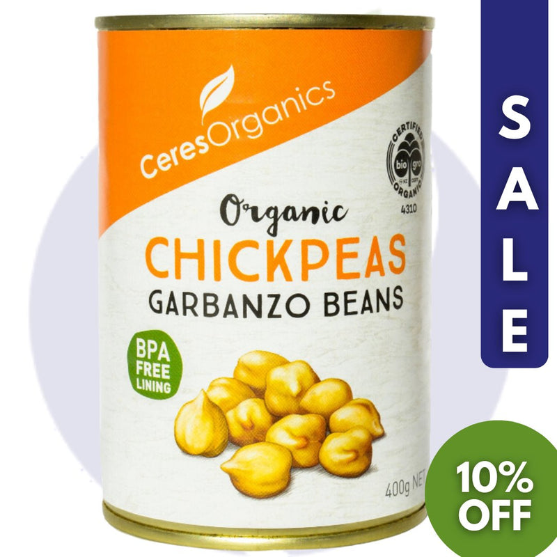 Ceres Organics Chickpeas Garbanzo Beans (400g) - Slightly Damaged - Organics.ph