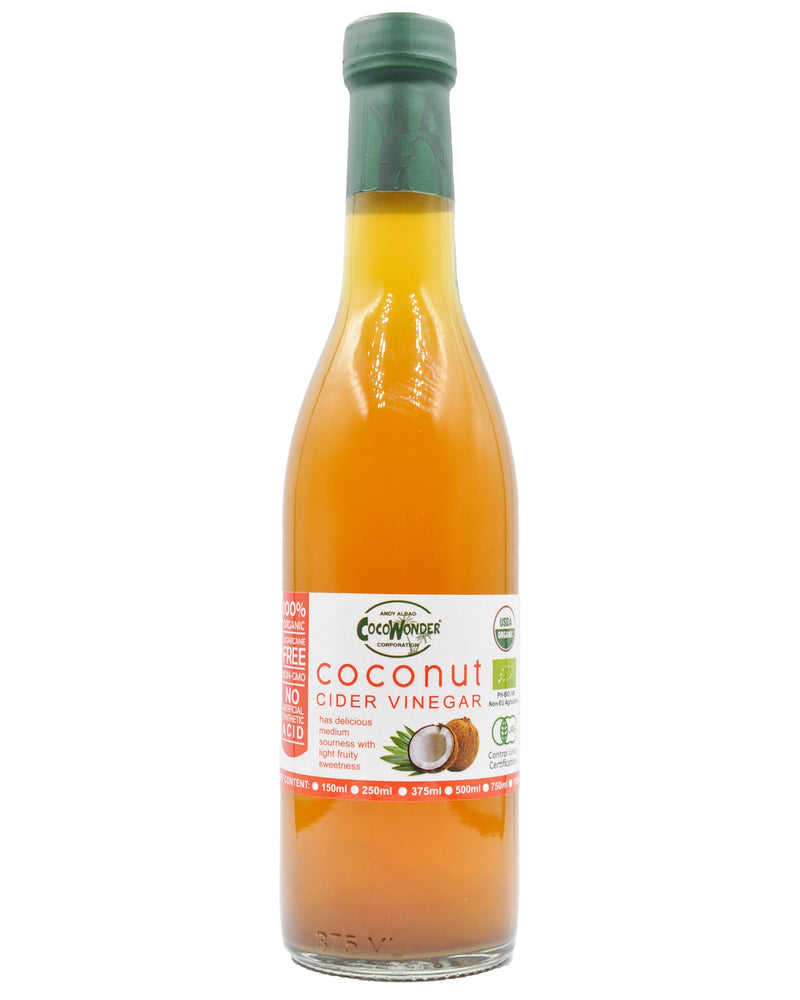 CocoWonder Organic Coconut Cider Vinegar (375ml) - Organics.ph