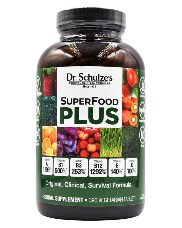 Dr. Schulze's Organic SuperFood Plus Vitamin & Mineral Herbal Concentrate (390 tablets) - Organics.ph