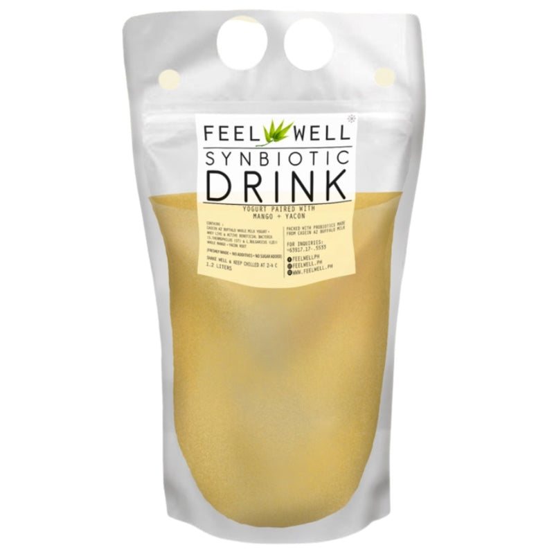Feel Well Synbiotic Yogurt Drink - Mango & Yacon (1.2L) - Pre Order 1 wk delivery - Organics.ph