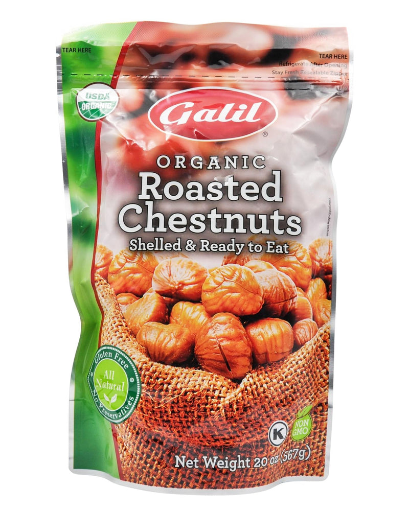 Galil Organic Roasted Chestnuts - Shelled & Ready to Eat (567g) - Organics.ph