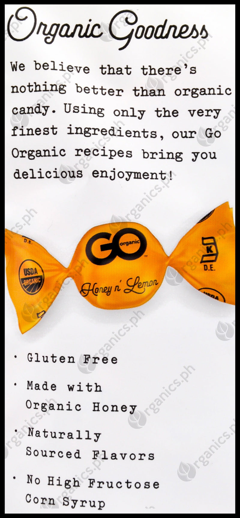 Go Organic Hard Candy - Honey & Lemon (100g) - Organics.ph