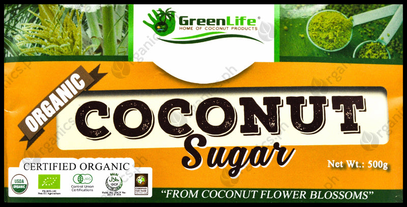 Greenlife Organic Coconut Sugar (500g) - Organics.ph