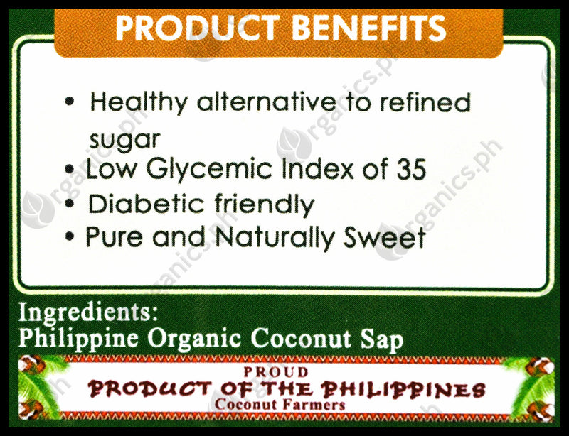 Greenlife Organic Coconut Sugar (500g) - Organics.ph