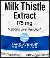 Lake Avenue Milk Thistle 175mg (240 veg caps) - Organics.ph