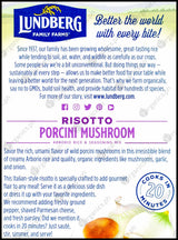 Lundberg Family Farms Italian Organic Risotto - Porcini Mushroom (167g) - Organics.ph