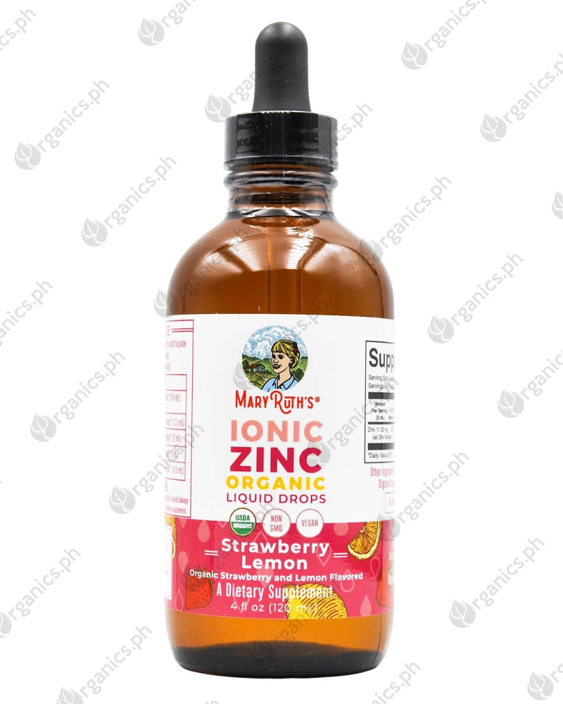 Mary Ruth's Organic Liquid Ionic Zinc - Strawberry Lemon (120ml) - Organics.ph