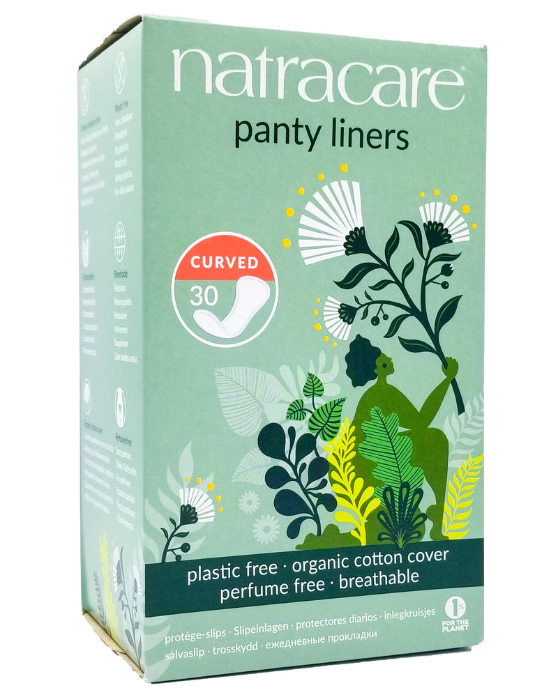 Natracare Organic Panty Liners - Curved (30 pads) - Organics.ph