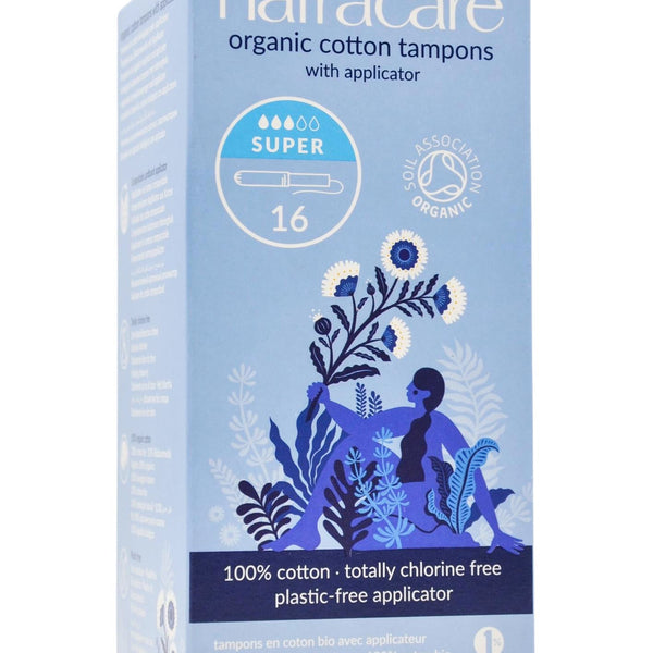 Super Organic Cotton Tampons with Applicator - Natracare